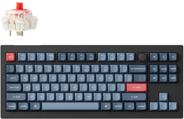 Keychron Carbon Black V3 Max QMK Jupiter Red Switch