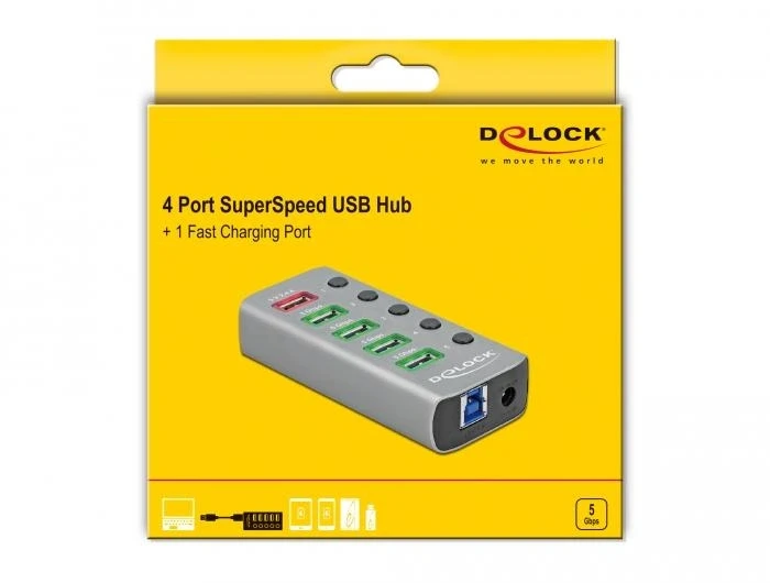 DELOCK с адаптер USB 5Gbps Hub