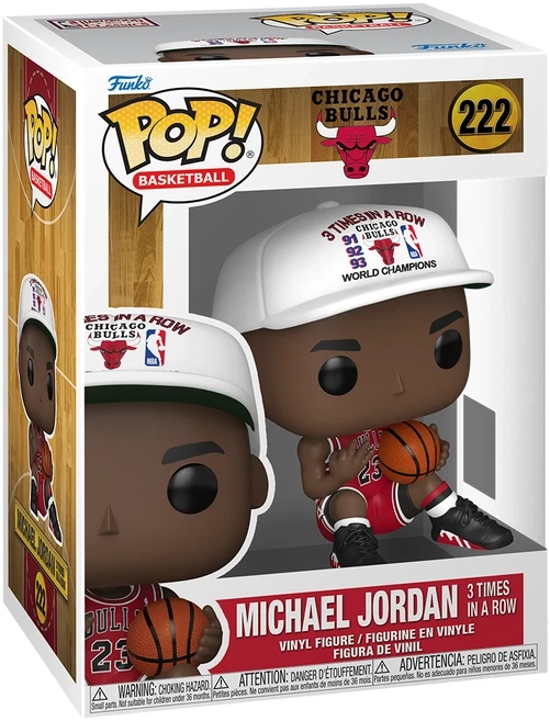 Фигурка Funko Pop! Basketball: Chicago Bulls - Michael Jordan 3 Times in A Row #222