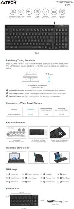 A4tech Fstyler FX70 Black