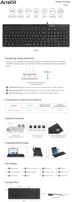 A4tech Fstyler FX72 Black