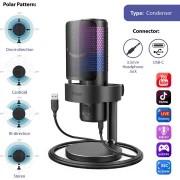 FIFINE A9 RGB 4 Polar Patterns - Black