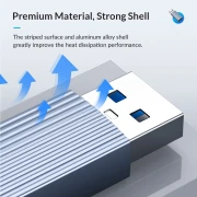 Orico Адаптер USB-A > USB-C 10Gbps