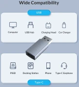 Orico Адаптер USB-A > USB-C 10Gbps