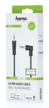 HAMA Аудио 3.5mm TRS 90° - 1.5m