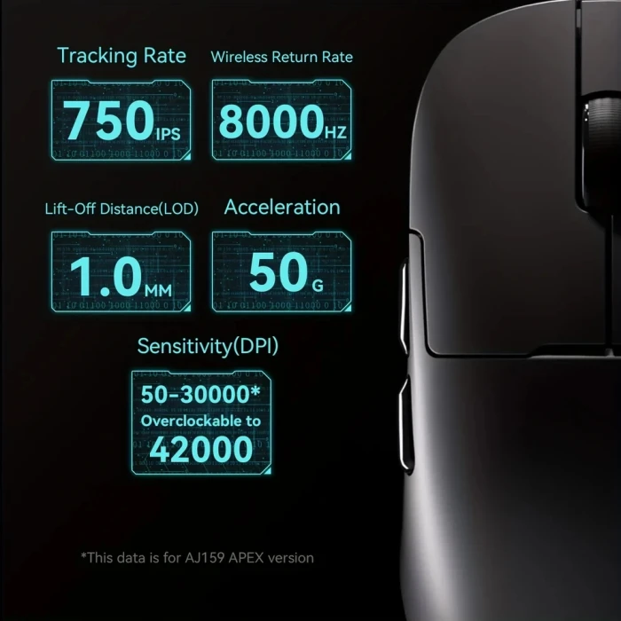 Ajazz AJ179 APEX Wireless 8K - Black