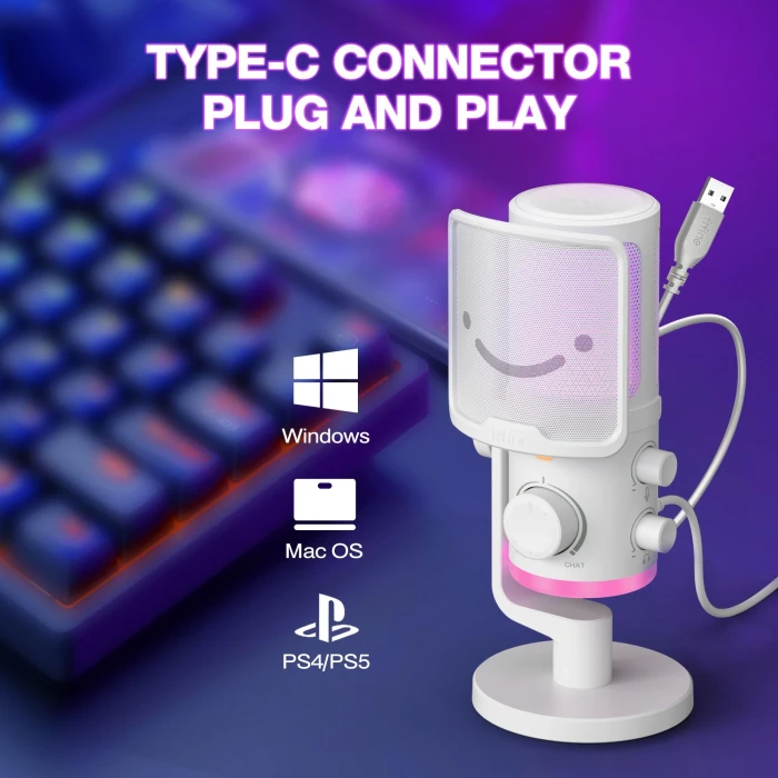FIFINE AM6 RGB - White