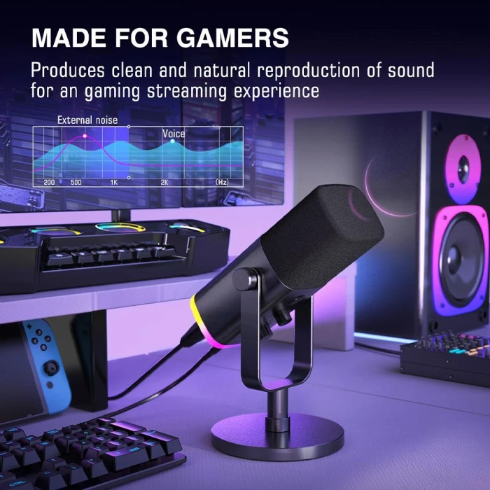 FIFINE AM8 Dynamic RGB XLR/USB - Black