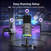 FIFINE AM8 Dynamic RGB XLR/USB - Black