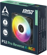 ARCTIC P12 Pro Reverse A-RGB Black 3in1