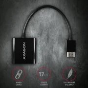 AXAGON адаптер HDMI > VGA Audio Out