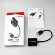 AXAGON адаптер HDMI > VGA Audio Out