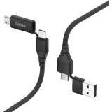 HAMA 4in1 USB-C > micro-USB/A/C - 1.5m