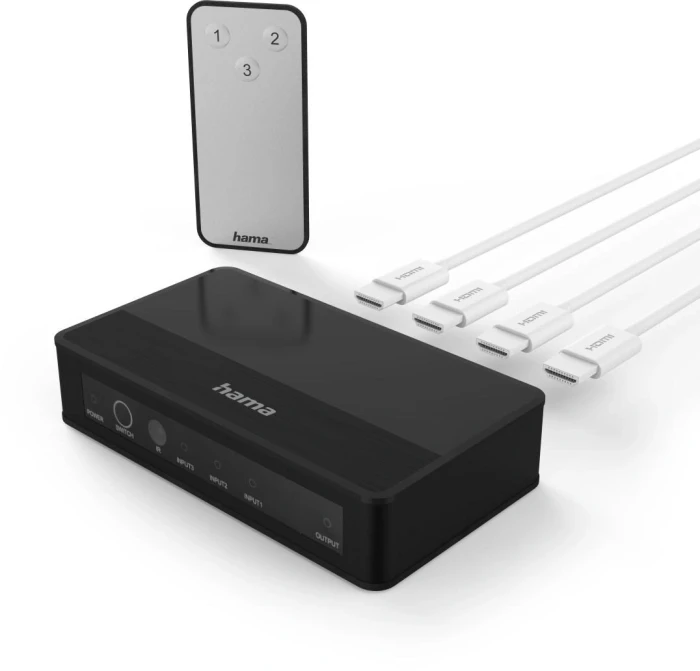 HAMA Превключвател/Switch 3xHDMI 4K