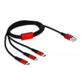 Кабел за зареждане USB-A > 3in1 - 1.0m