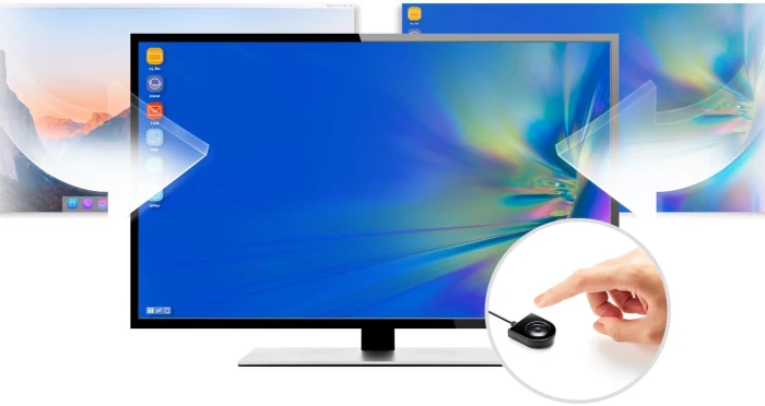 KVM превключвател ATEN US3310 2-портов 4K, HDMI USB-C