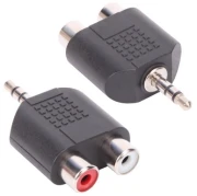 VCom Адаптер 3.5mm TRS > 2 x RCA