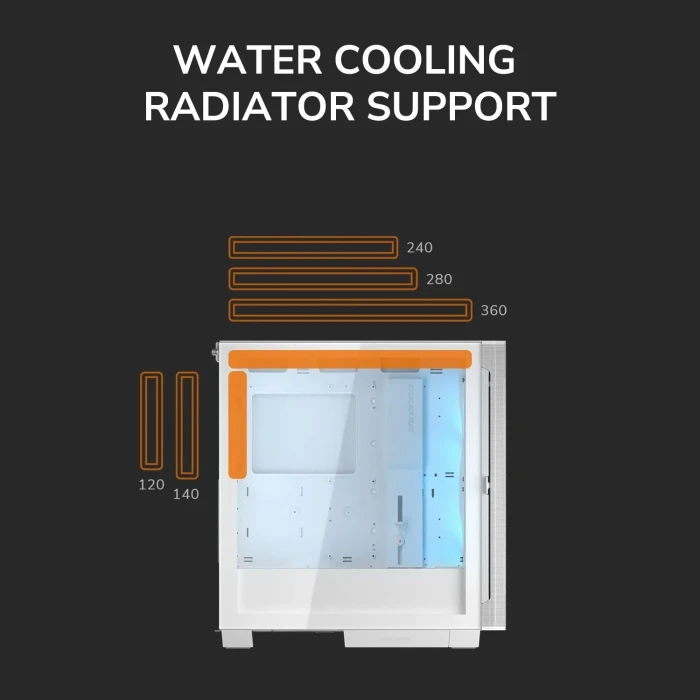 COUGAR AIRFACE FLO RGB White