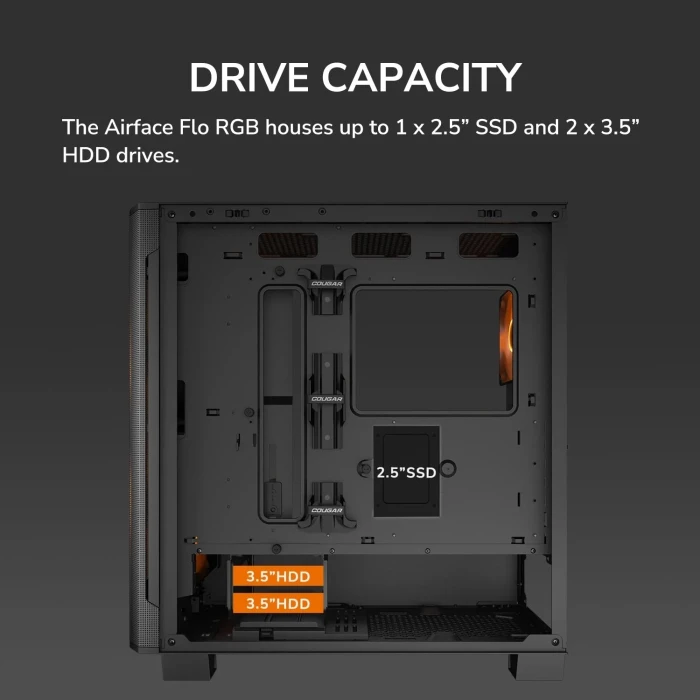 COUGAR AIRFACE FLO RGB White