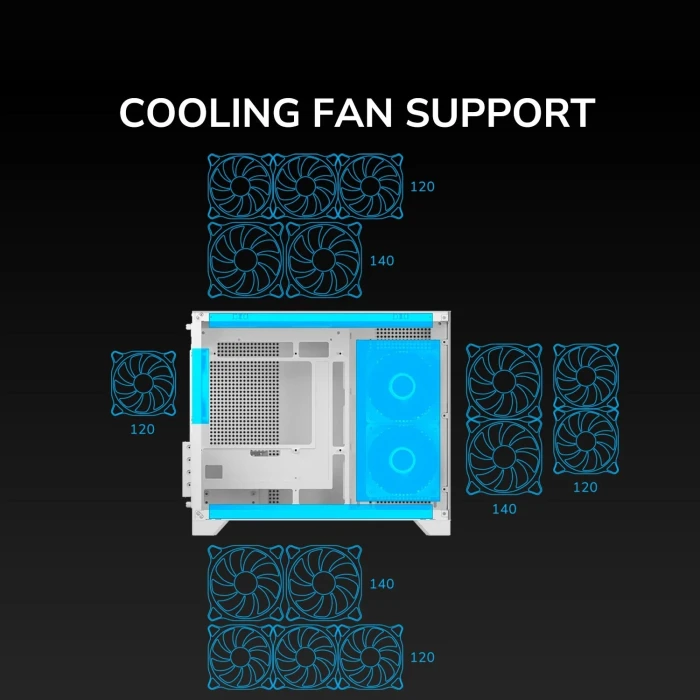 COUGAR FV150 MINI Black - Fixed RGB