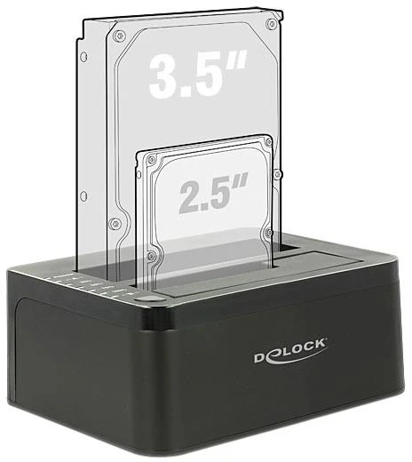 Delock 62661 Dock 2 x 2.5"/3.5" Clone