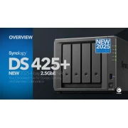 Мрежов сторидж Synology DS425+, за 4 диска, Intel Celeron J4125 - 4 Cores