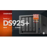 Мрежов сторидж Synology DS925+, за 4 диска, AMD Ryzen V1500B - 4 Cores