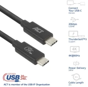 ACT USB4-C 20Gbps 240W - 2.0m
