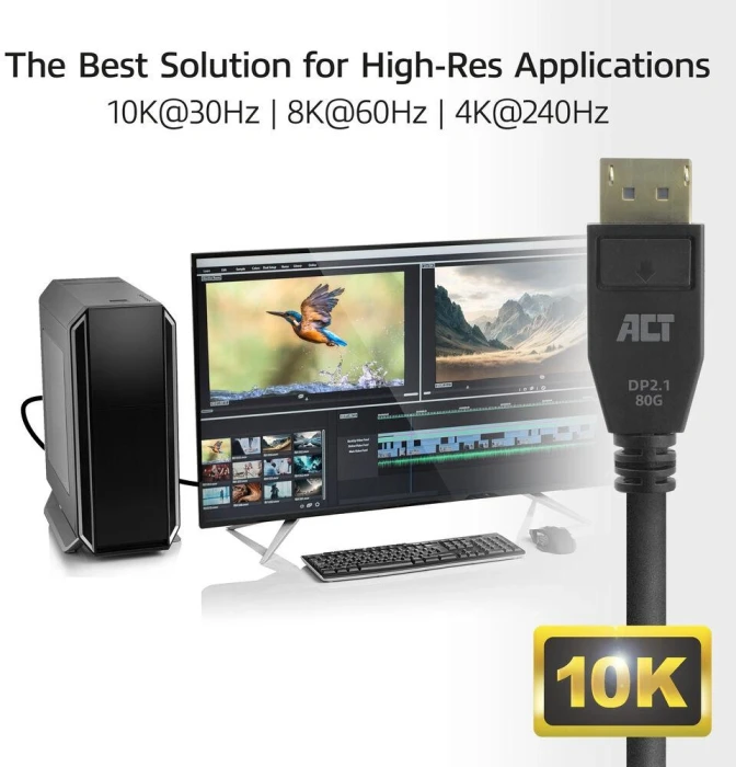 ACT DisplayPort 2.1 10K - 2.0m