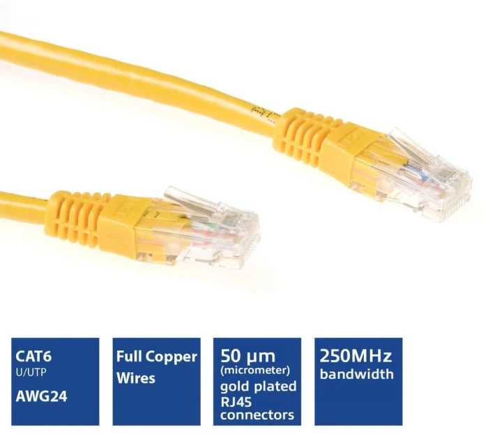 ACT RJ-45 UTP CAT.6 - 5.0m