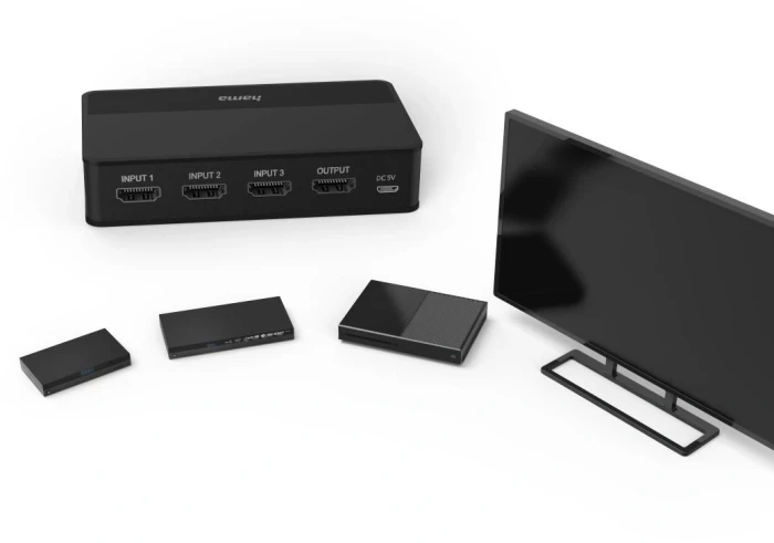 HAMA Превключвател/Switch 3xHDMI 4K