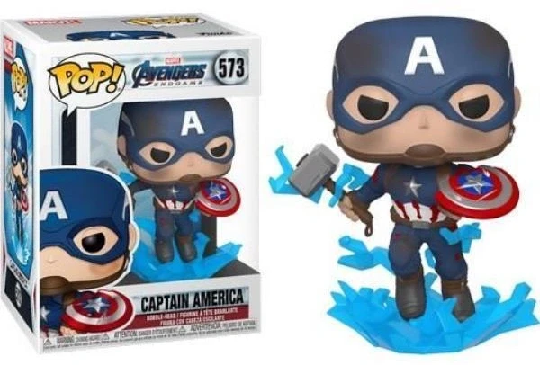 Фигурка Funko Pop! Marvel: Avengers Endgame - Captain America With Broken Shield & Mjolnir #573