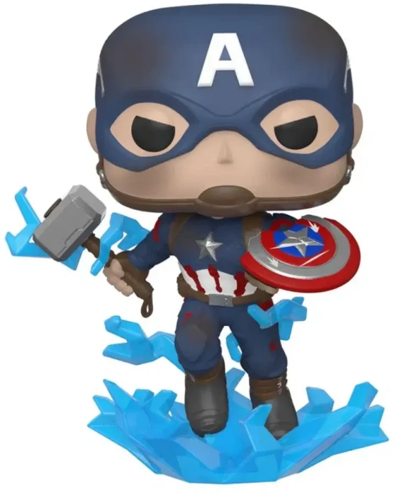 Фигурка Funko Pop! Marvel: Avengers Endgame - Captain America With Broken Shield & Mjolnir #573