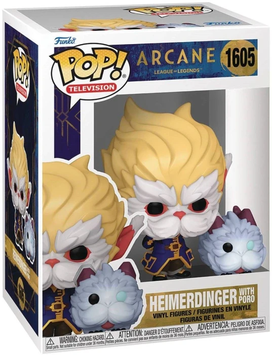 Фигурка Funko Pop! Television: Arcane LoL S1 -Heimerdinger with Poro #1605