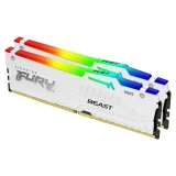 Kingston FURY Beast White RGB 64GB (2x32GB) DDR5 5200MHz CL36