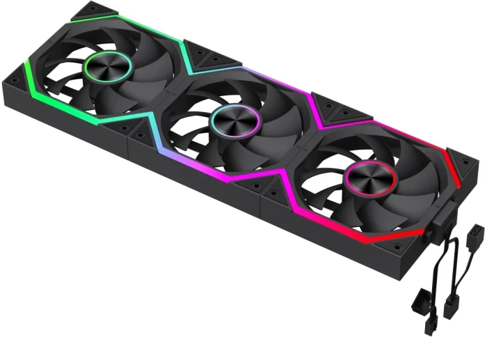 Gamemax FN12A-N2 WL 3in1 - Black