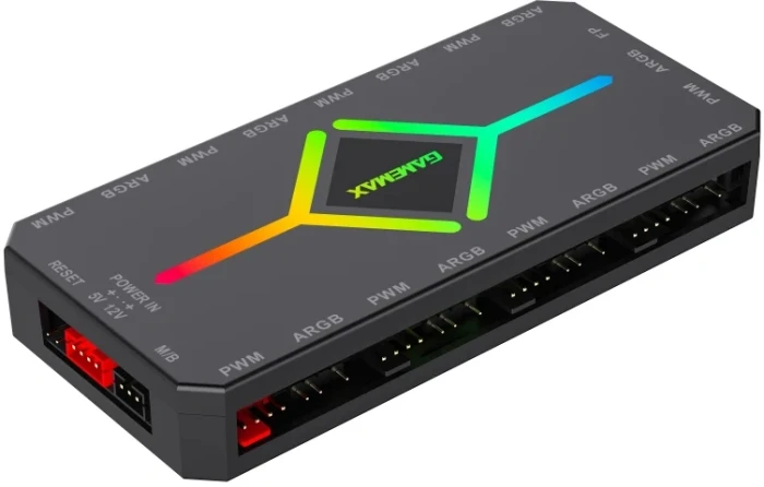 Gamemax 9 Fan PWM + ARGB Hub - V4.0