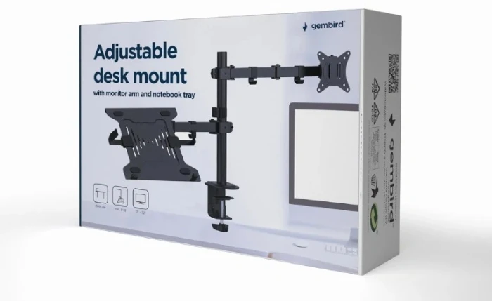 Gembird Стойка за монитор с лаптоп стойка MA-DA-03