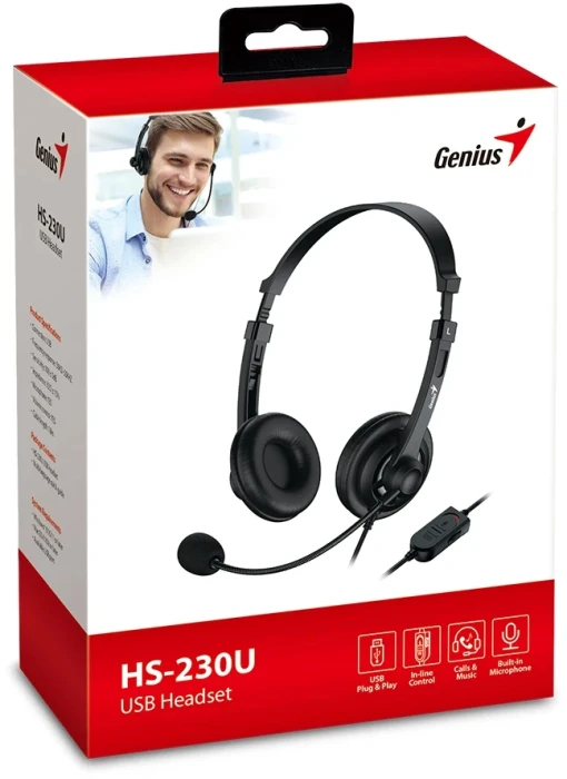 Genius HS-230U USB - Black