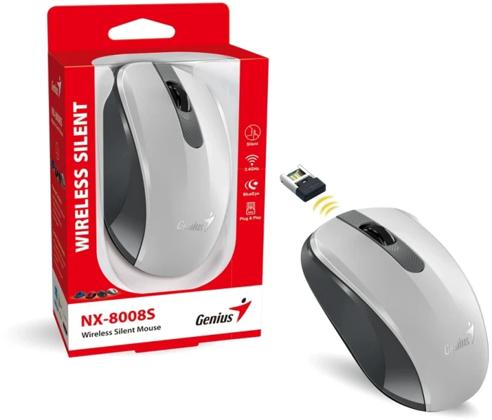 Genius Wireless NX-8008S Silent White