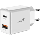 Genius бързо зарядно & PD White 20W