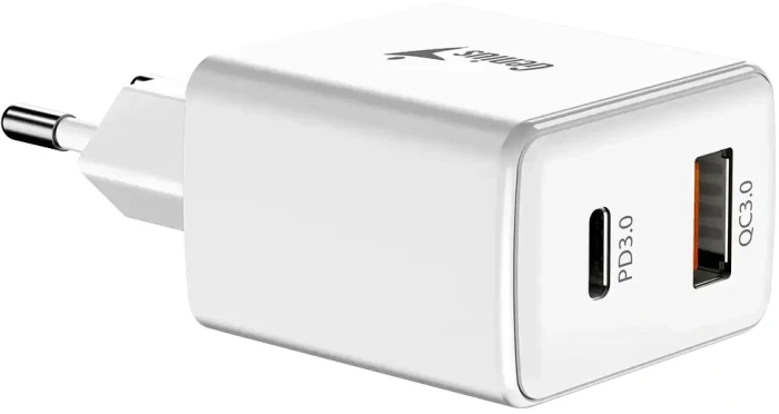 Genius бързо зарядно & PD White 20W