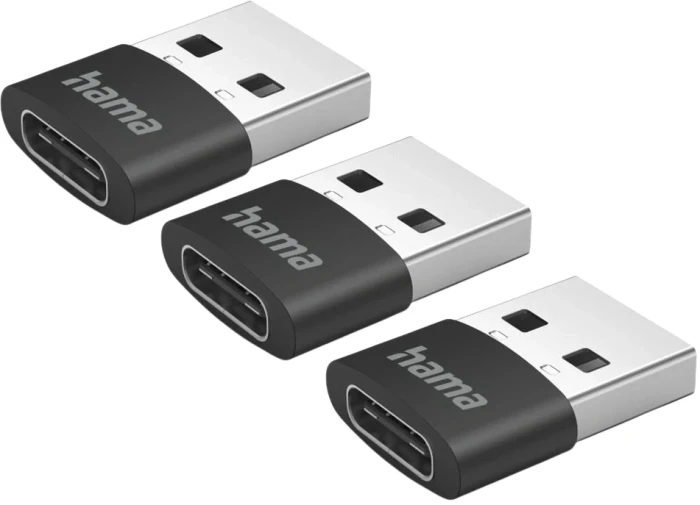 HAMA преходник USB-A > USB-C - 3 броя