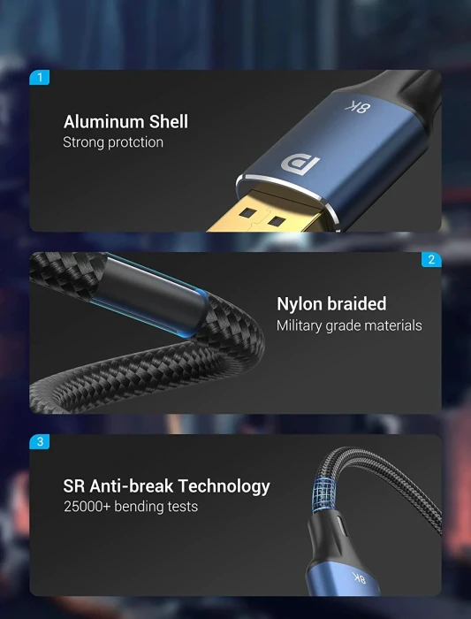 Vention HCELG DisplayPort 1.4 8K - 1.5m