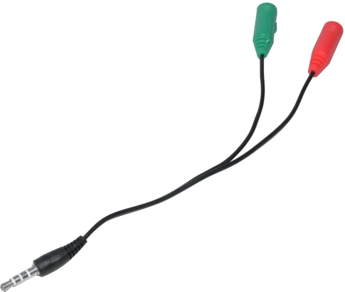 Makki аудио 2 x 3.5mm TRS > 3.5mm TRRS