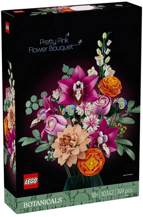 LEGO  Botanicals - Beautiful Pink Flower Bouquet , 10342