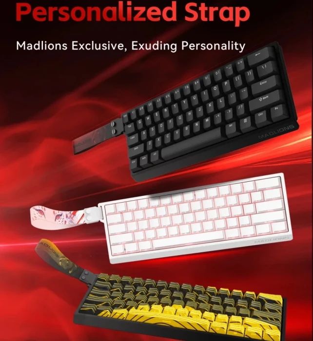 Madlions MAD 60 HE Flagship 8K White Magnetic Amber Pro Switches