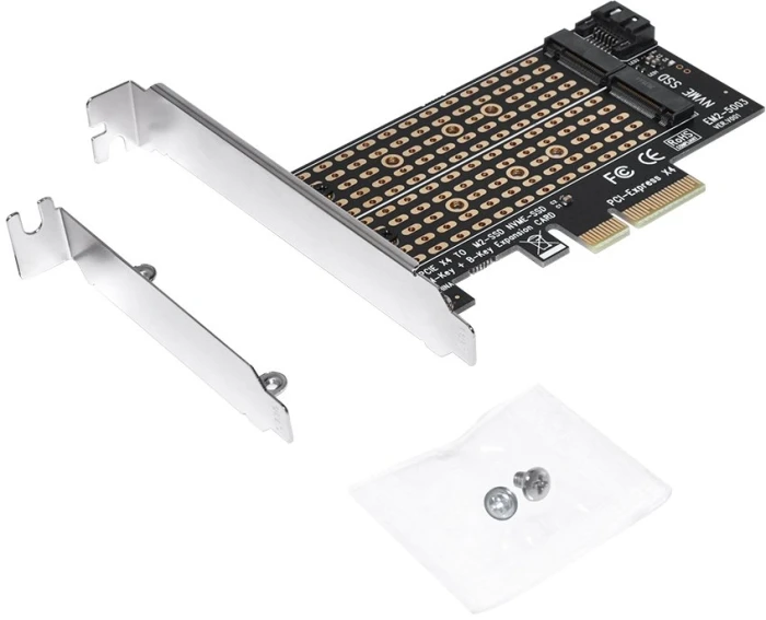 Makki Адаптер M.2 NVMe/SATA PCIe 3.0 x4