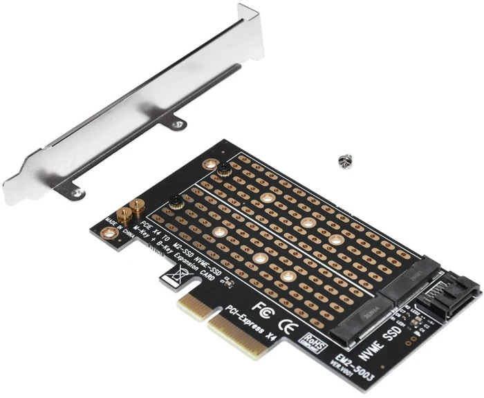 Makki Адаптер M.2 NVMe/SATA PCIe 3.0 x4