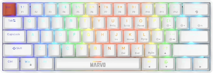 Marvo Saber 61 KG933G White Linear